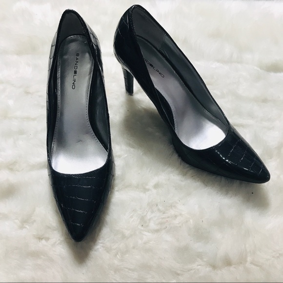 black crocodile pumps